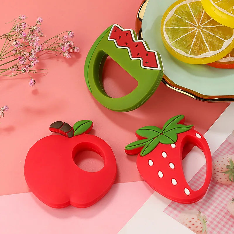 1Pc Baby Silicone Teether BPA Free Cartoon Frog Deer Teething Necklace Pendant