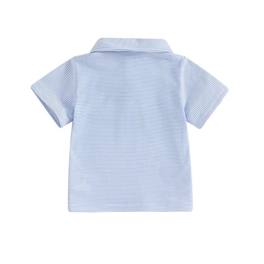 Luis Striped Casual Short Sleeve T-shirt - GuGuTon baby store - Baby Fashion - Toddlers Outfits - Babies Outfits - Toddler Clothes - Kids Clothing - Newborn Clothes - Newborn Wear - Kids Wear - Trending Clothes - Trending Outfits - Fall Fashion - Winter Fashion - Girls Clothes - Boys Clothes - Babies Wear - Kids Accessories - KidsWear - Summer Clothes - Summer Fashion - Summer Trend - Falls Sweaters - Tops - Bottom - Jeans - Blouse - Dresses - Newborn Dresses - Toys