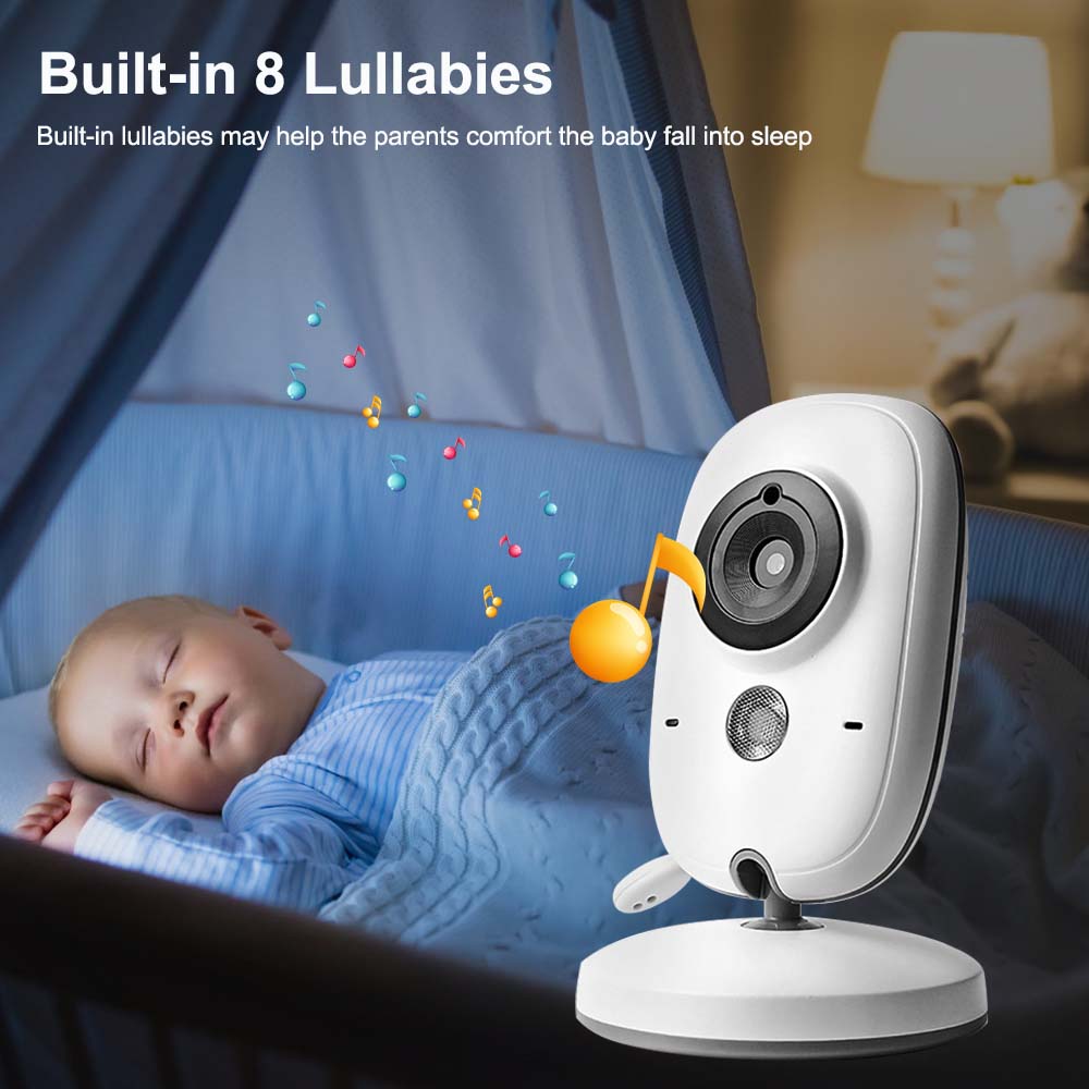 Video Baby Monitor 2.4G Two Way Audio Night Vision Video Surveillance - GuGuTon