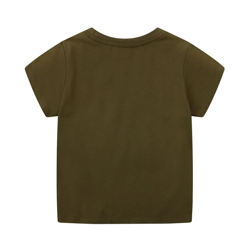 Victor Animals Fashion Short Sleeve Kids Tees Tops
