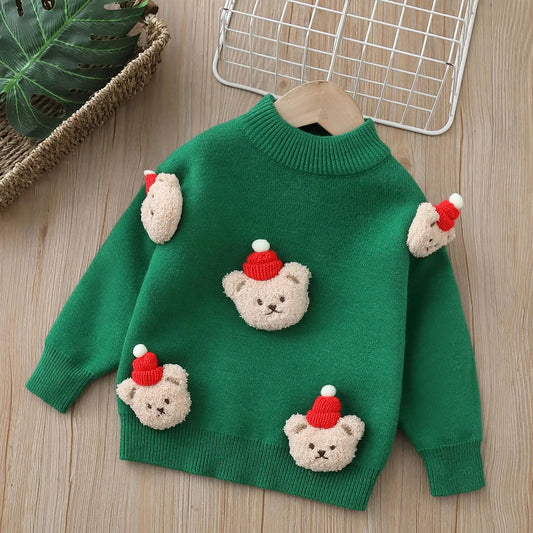 Jay Autumn and Winter Christmas Sweater - GuGuTon baby store - Baby Fashion - Toddlers Outfits - Babies Outfits - Toddler Clothes - Kids Clothing - Newborn Clothes - Newborn Wear - Kids Wear - Trending Clothes - Trending Outfits - Fall Fashion - Winter Fashion - Girls Clothes - Boys Clothes - Babies Wear - Kids Accessories - KidsWear - Summer Clothes - Summer Fashion - Summer Trend - Falls Sweaters - Tops - Bottom - Jeans - Blouse - Dresses - Newborn Dresses - Toys