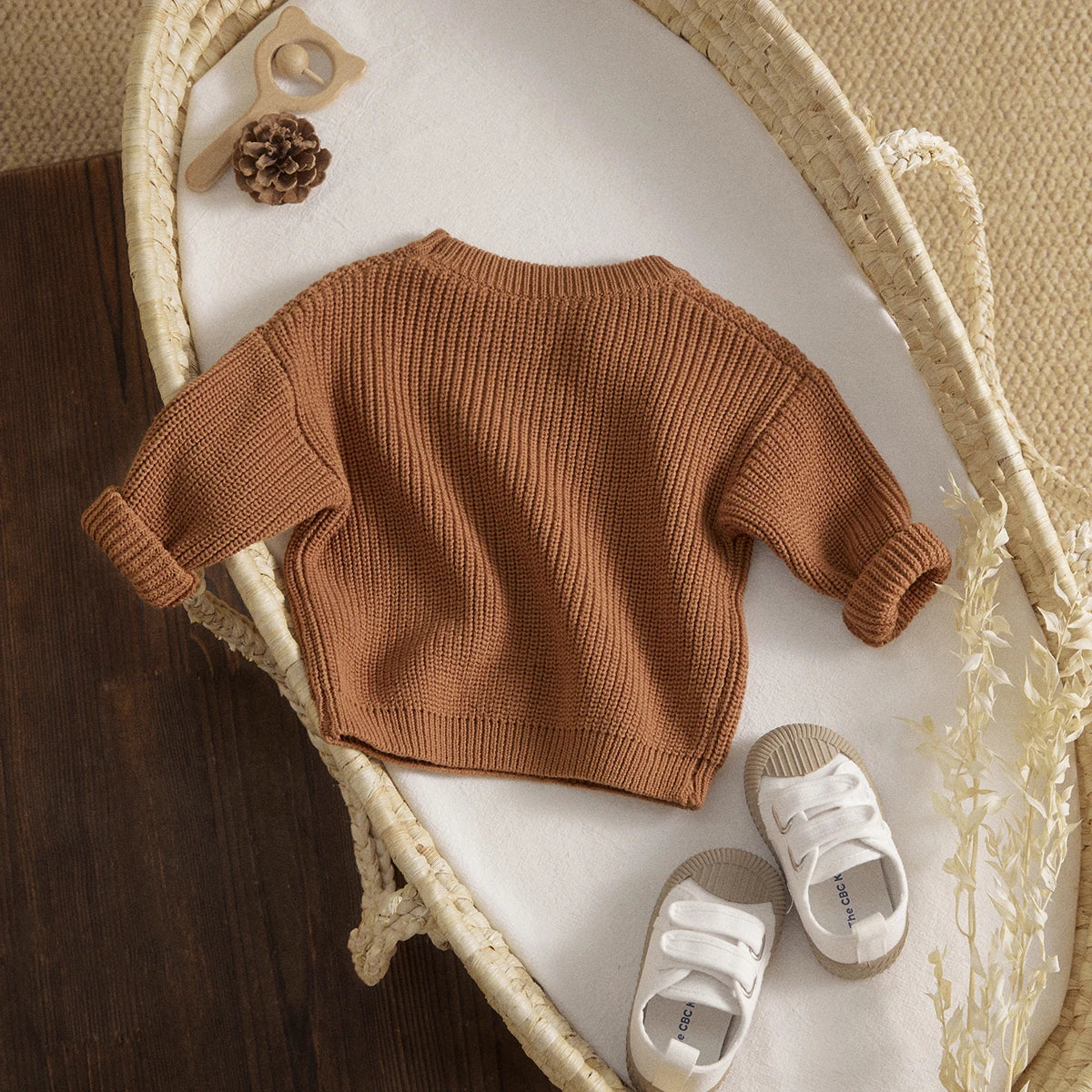 Israel Soft Long Sleeve Baby Pullover Sweater