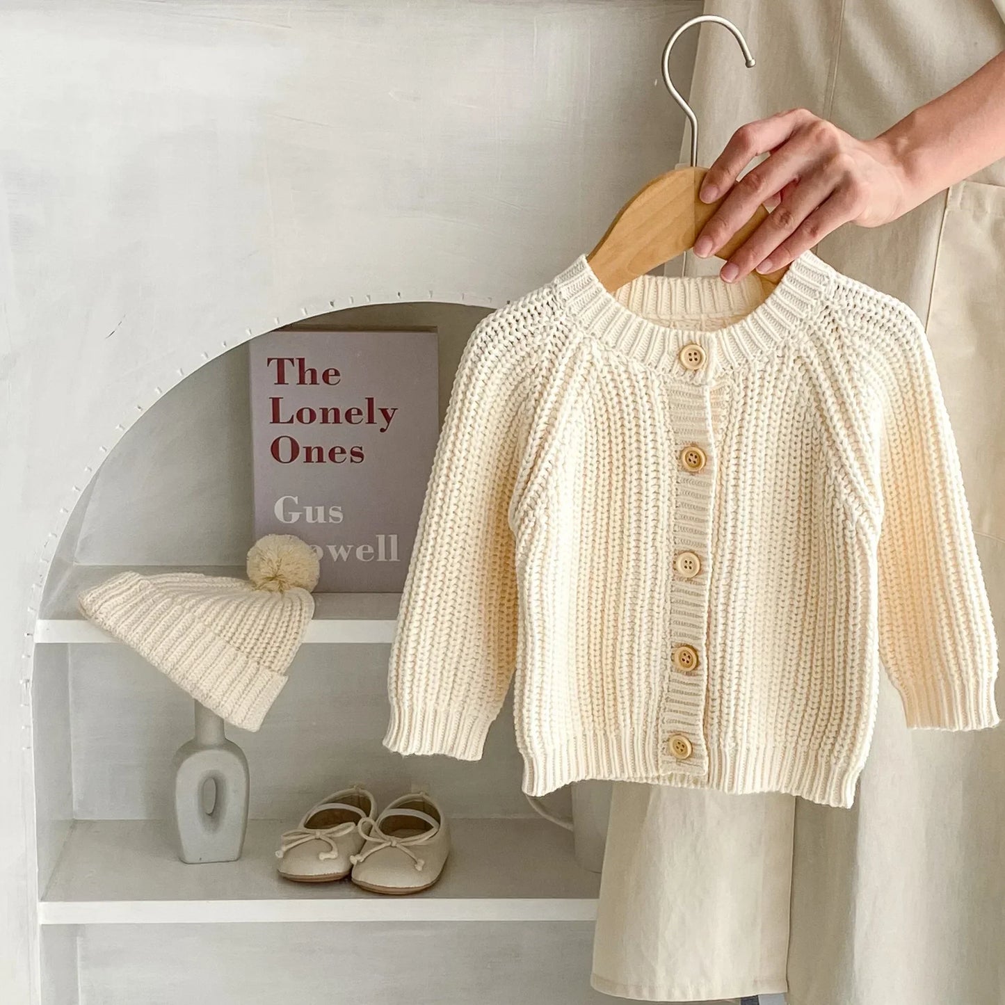 Gido Knitted Long-sleeved Coat Sweater