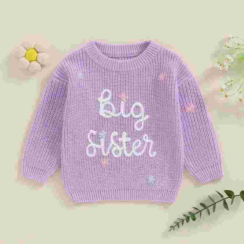 Cambria Girls Big Sister Sweater - Toddler Knit Pullover