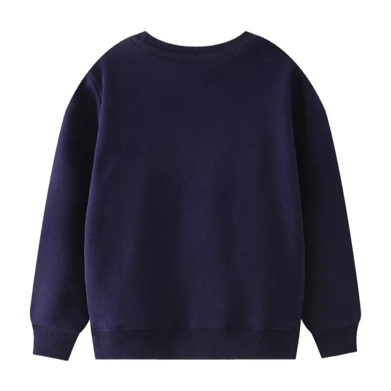 Joel Cartoon Cars Embroidery Boys Sweater