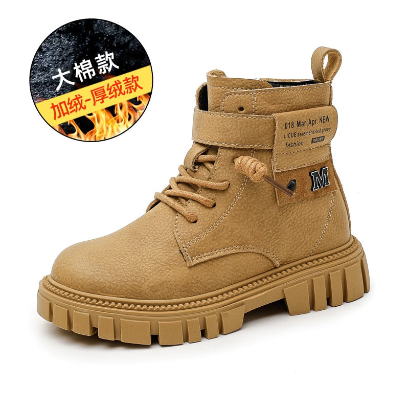 Children Martin Boots, Boys Waterproof Shoes