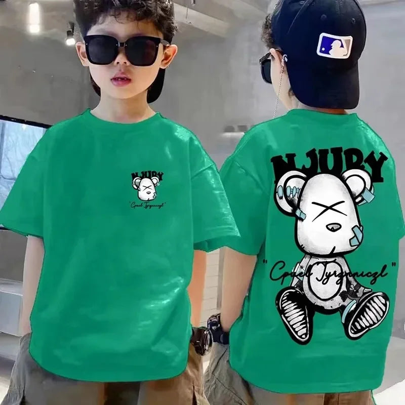 Wascar Print Cartoon Short Sleeve Tees