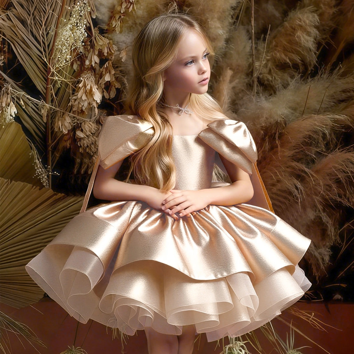 Girls' Christmas Dress, Birthday Party Dress, Important Holiday Ball Gown, Flower Girl Dress