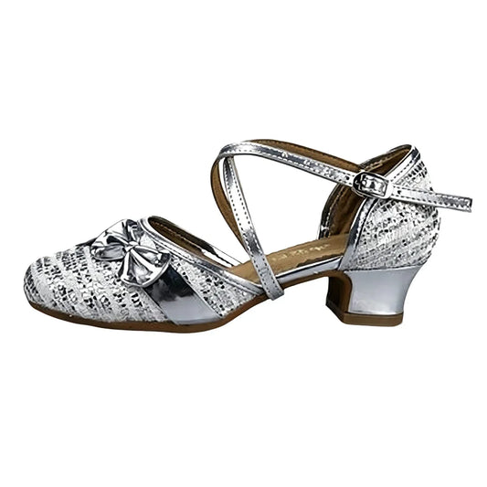 Girls Dance Shoes For Women Ladies Ballroom Latin Children/Kids Tango Salsa Latin Dancing Shoes Low Heel Salsa Training Shoes