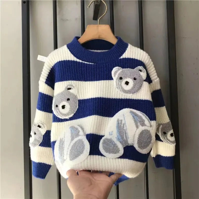 Calvin Round Neck Long Sleeve Sweater
