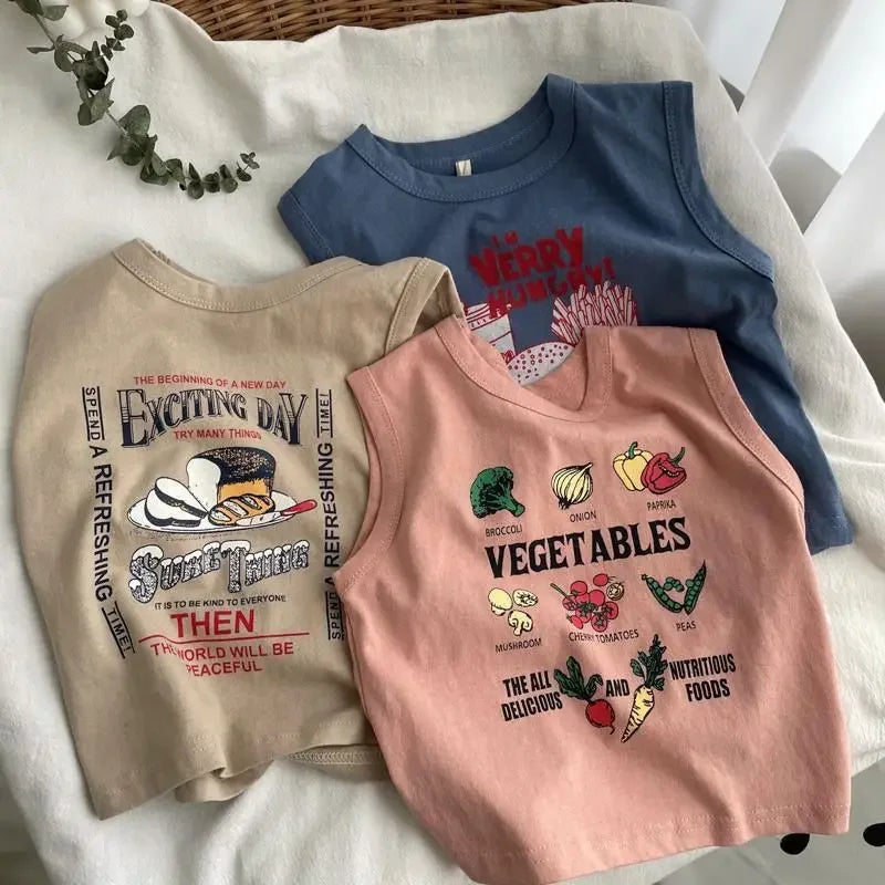 Galvan Children's Pure Cotton Tank Tees