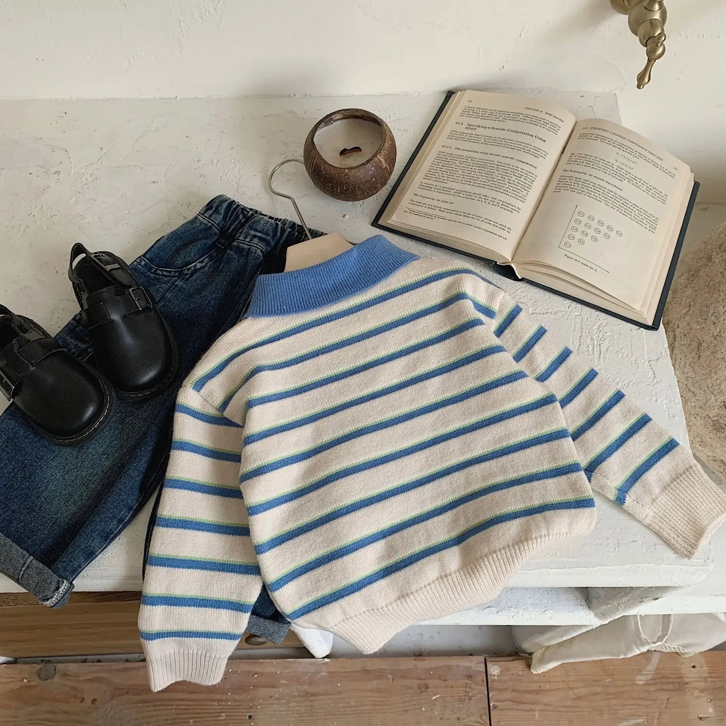 Camilo Boys' Striped Knitted Sweater