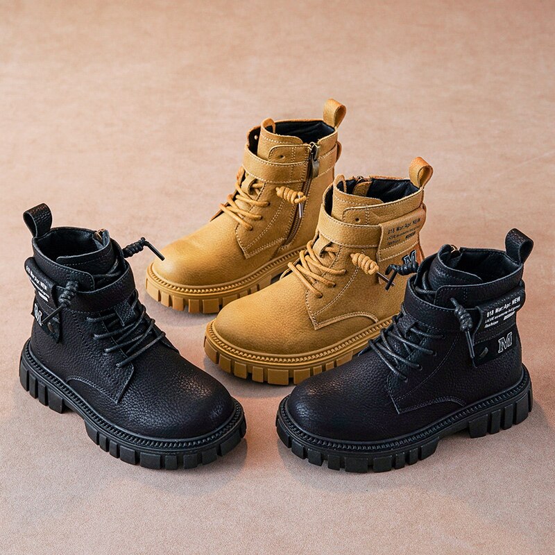Children Martin Boots, Boys Waterproof Shoes