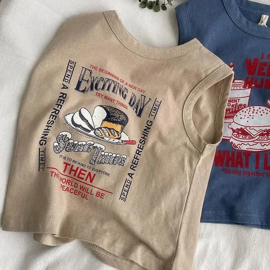 Galvan Children's Pure Cotton Tank Tees - GuGuTon baby store - Baby Fashion - Toddlers Outfits - Babies Outfits - Toddler Clothes - Kids Clothing - Newborn Clothes - Newborn Wear - Kids Wear - Trending Clothes - Trending Outfits - Fall Fashion - Winter Fashion - Girls Clothes - Boys Clothes - Babies Wear - Kids Accessories - KidsWear - Summer Clothes - Summer Fashion - Summer Trend - Falls Sweaters - Tops - Bottom - Jeans - Blouse - Dresses - Newborn Dresses - Toys