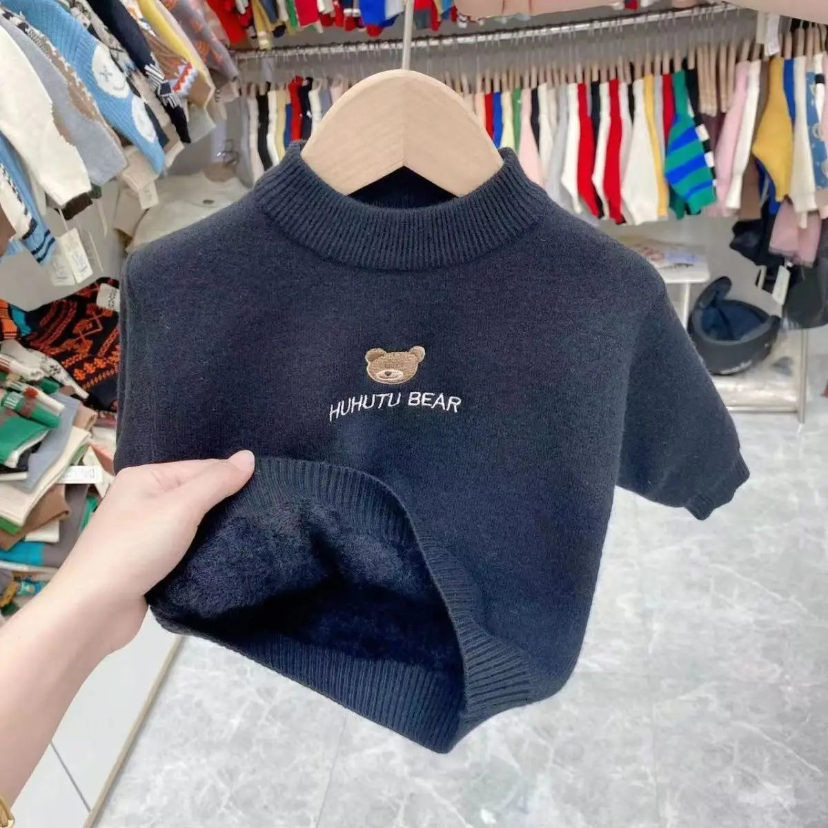 Clarence One Piece Plush Baby Sweater