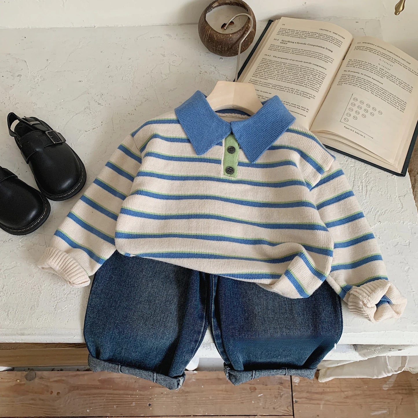 Camilo Boys' Striped Knitted Sweater