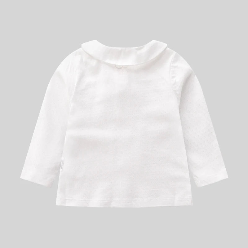 Noa Delicate Infant White Toddler Long Sleeve Fall Spring