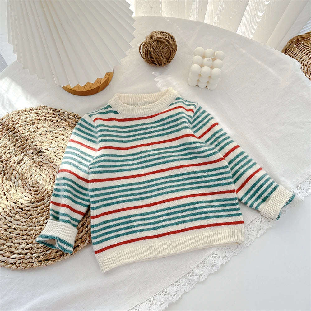 Mathew Colorful Elastic Long Sleeved Sweater