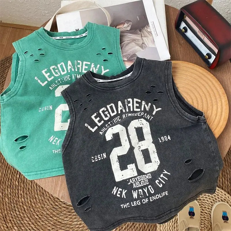 Carlos Handsome Pure Cotton Tank Tees