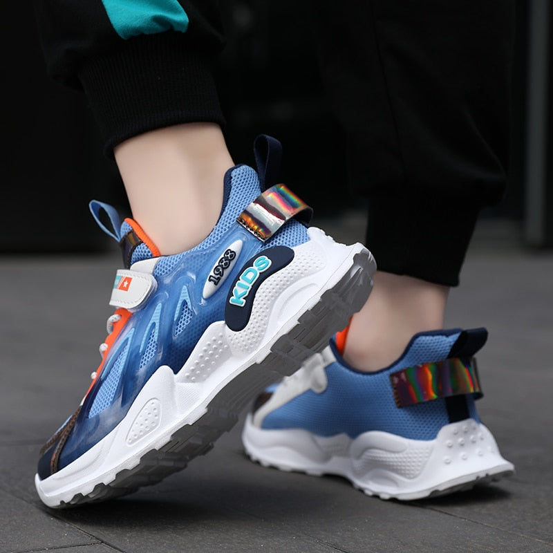Sports Fashion Boys Mesh Casual Shoes Breathable Sneakers Running - GuGuTon