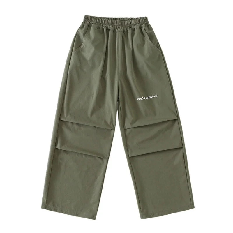 Manuel Casual Sports Style Loose Wide Straight Pants Children