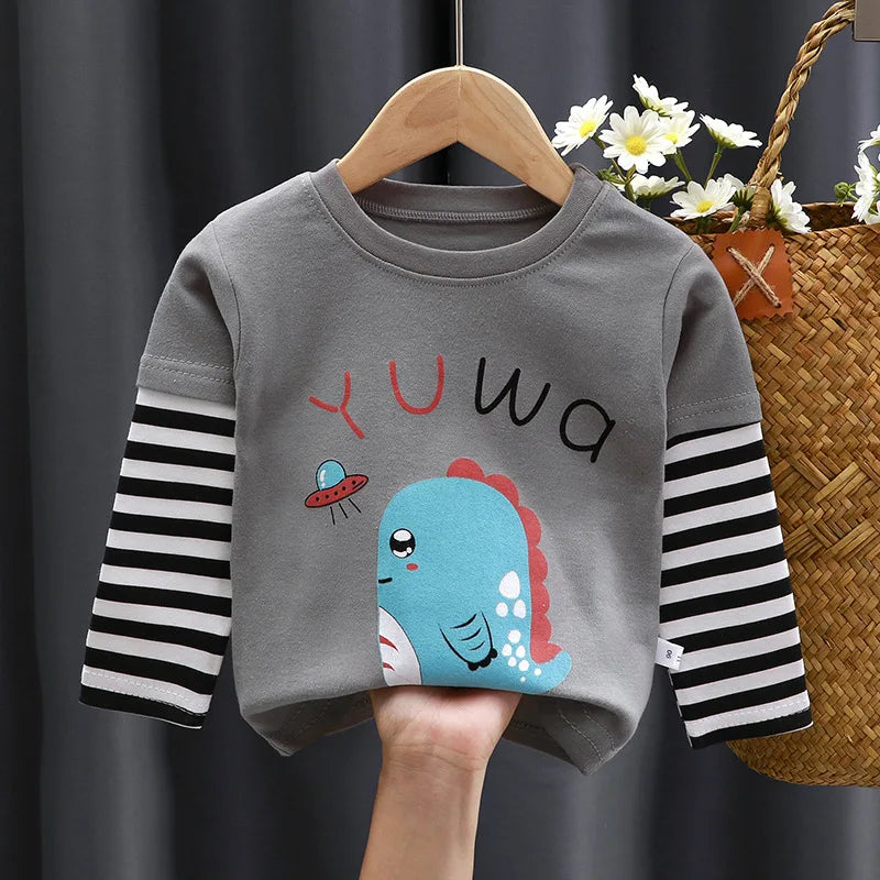 Sandro Long-Sleeved Cartoon Tees