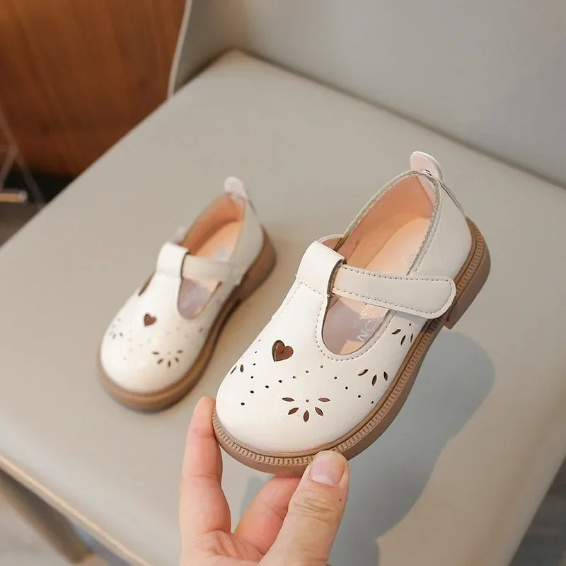 Summer Girls Love Shoes Breathable Suitable for School Footwear Autumn Flats