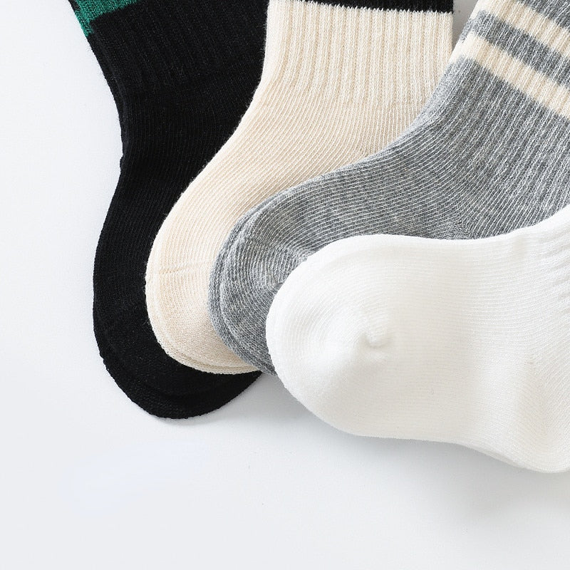 New Toddler Kids Cotton Soft Tube Color Socks