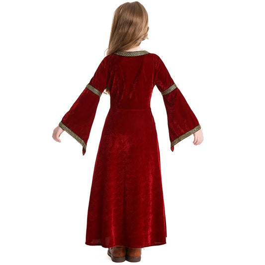 Girls' court dress, princess dress, children's European retro performance costume, birthday party dress