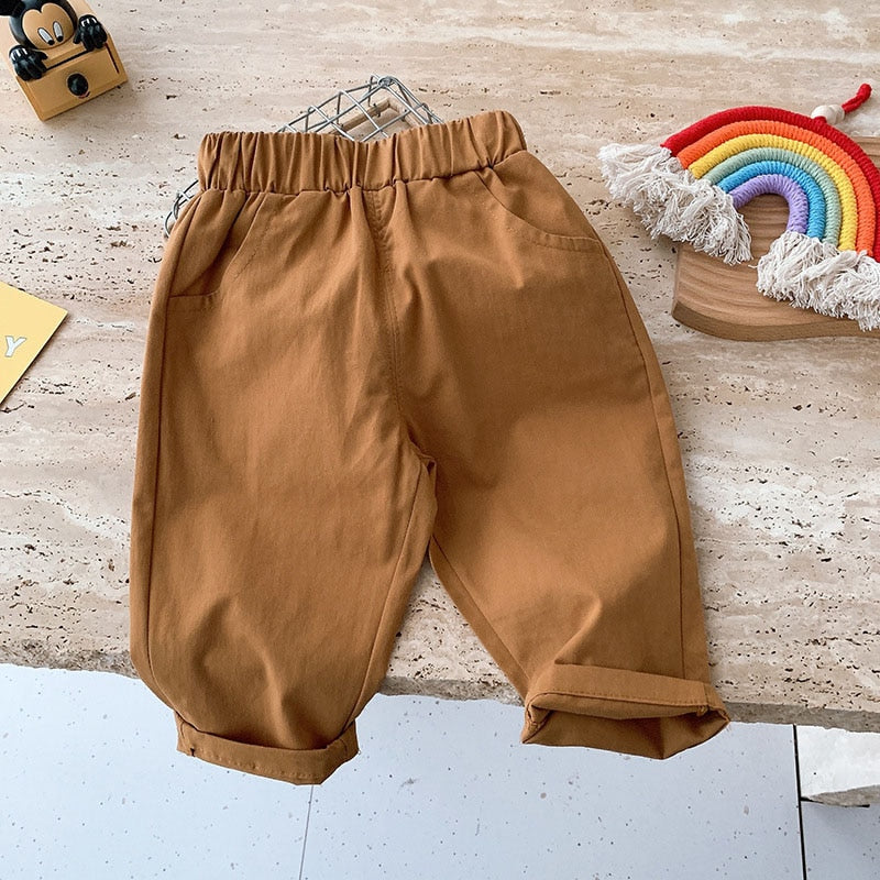 Melly Kids Pants Solid Boys Trousers Sot Casual Kids Clothes