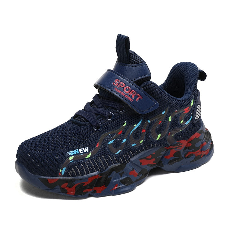 Breathable Mesh Sneakers Fashion Casual Running Kids Shoes Boys - GuGuTon