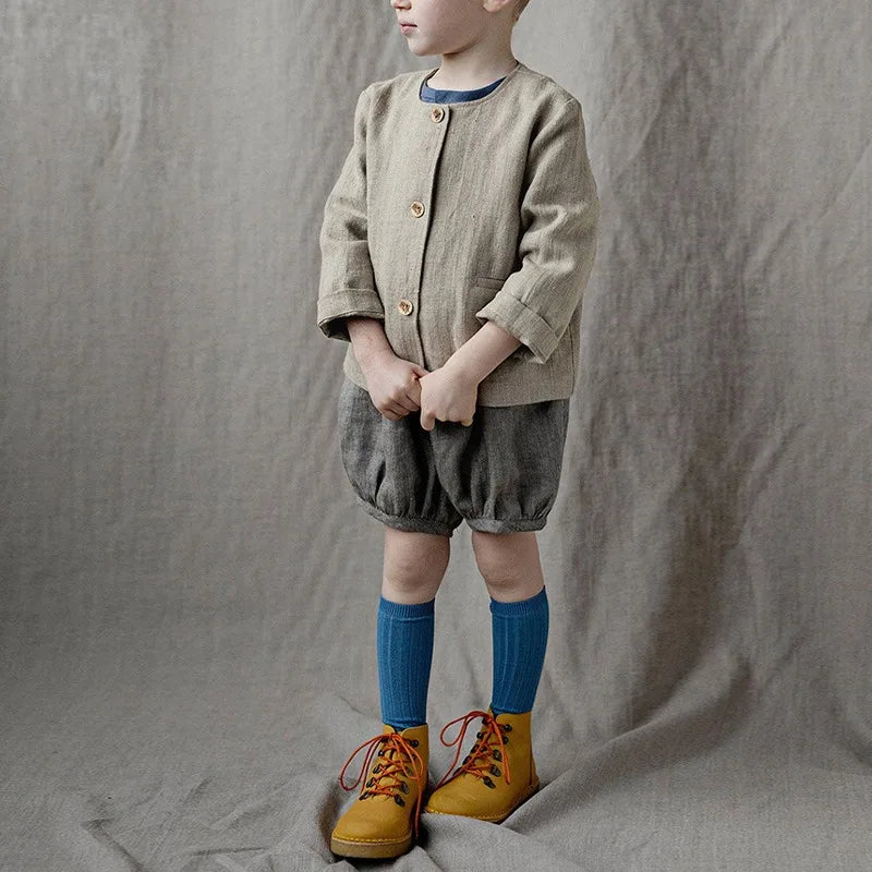 John Solid Color Single-Breasted Sweater