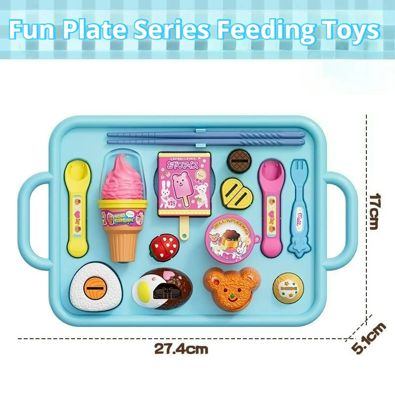 NEW Food Feeding Pudding Feeding Toy, Role Play Early Education Children's Play Kitchen Toys, Fun and Stress Relieving,Girl Gift