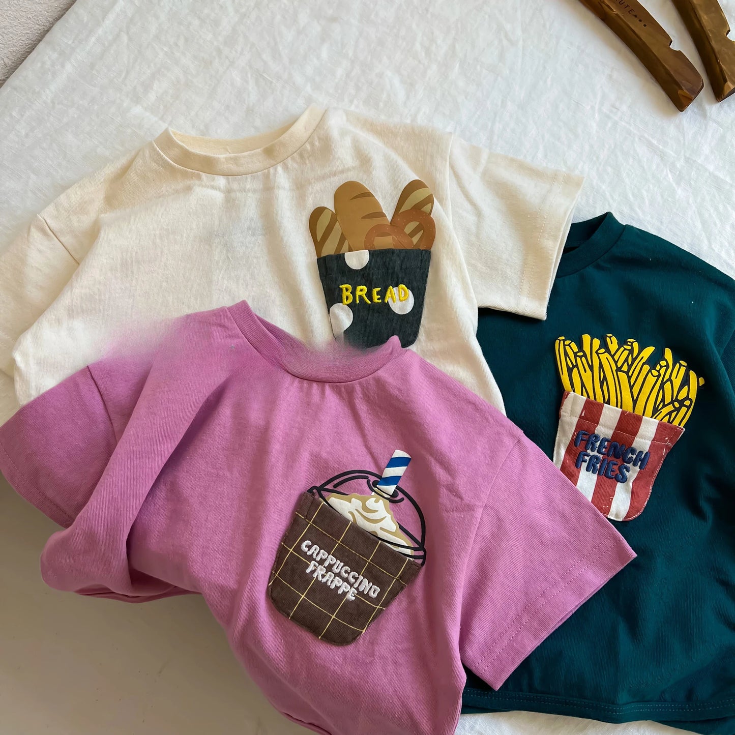 Henrry New French Fries Pocket Tees