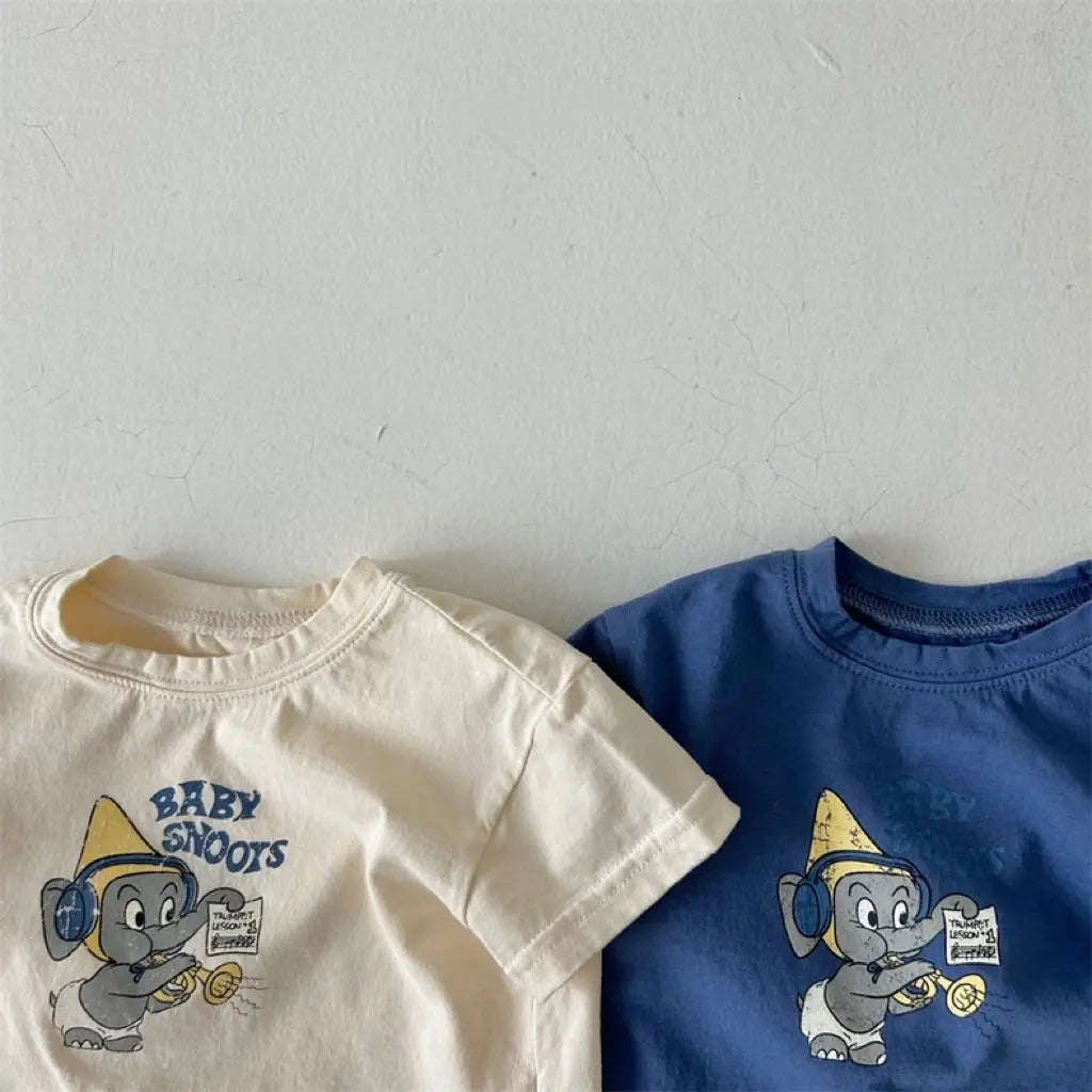 Yoscar Kids Summer Soft Cartoon Tees