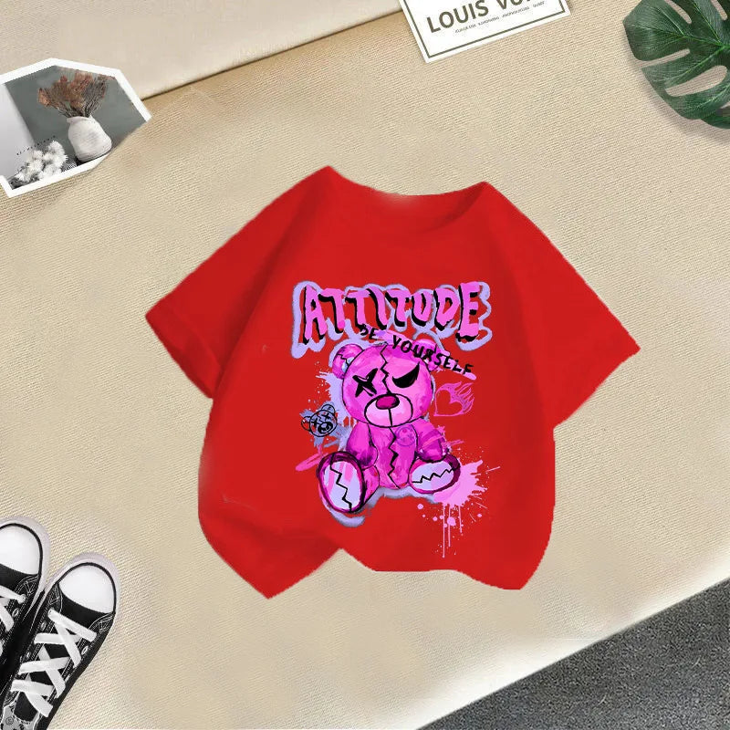 Ainhoa sleeved T-shirt Summer Casual Tops for and Girls Fashionable Half-sleeved