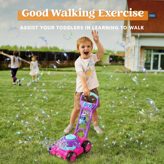 JOYFY Bubble Lawn Mower Bubble Machine Summer Outdoor Toys