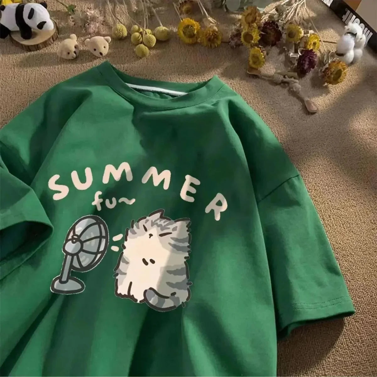 Victoria T-shirt Cotton Girls Sleeve Korean Kpop Clothes Casual Oversized