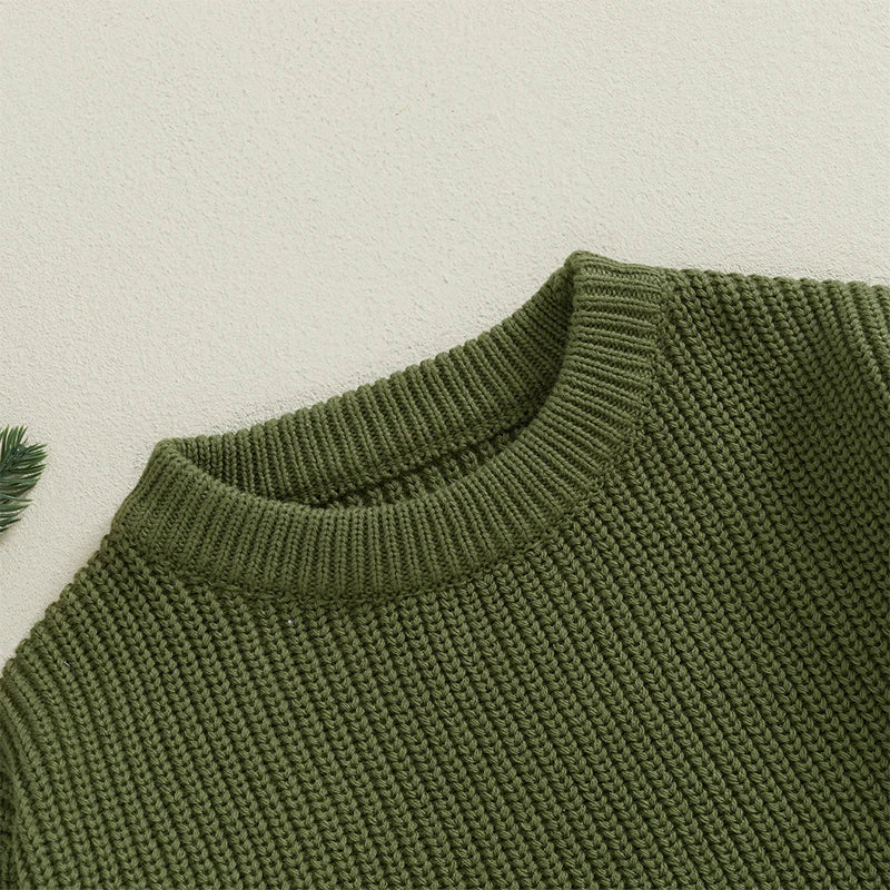 Ramiro Letter Santa Embroidery Knit Sweater
