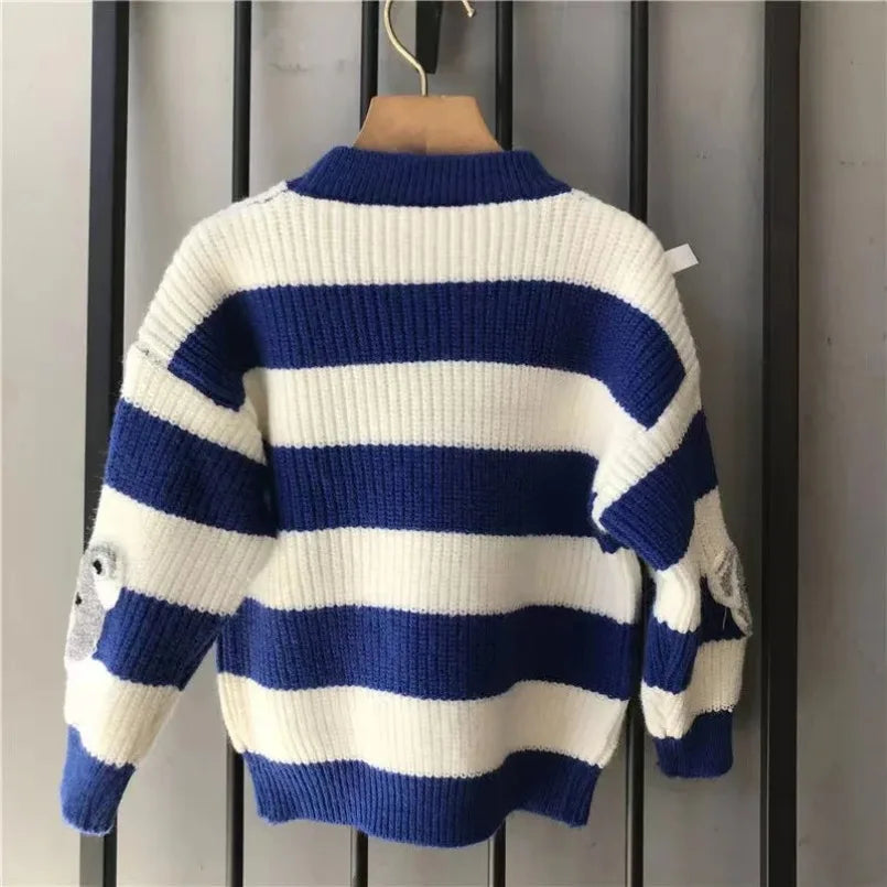 Calvin Round Neck Long Sleeve Sweater
