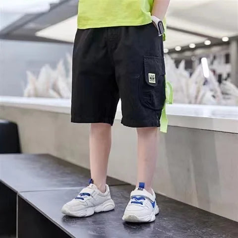Pedro Boys Summer Pants Thin A lot pocket solid colors