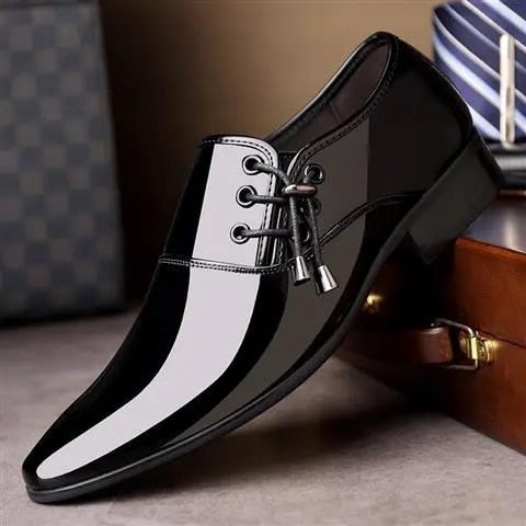 Children Leather Shoes for Boys With Lace Up Fashion Moccasins - GuGuTon