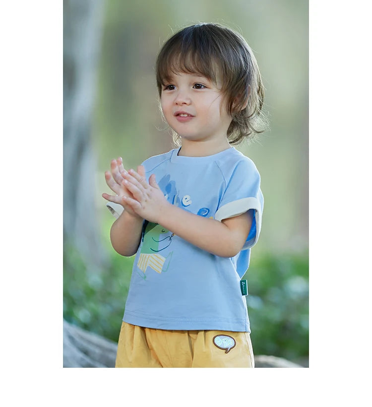 Charlie Cute Cartoon Print Casual Pro-skin Tops