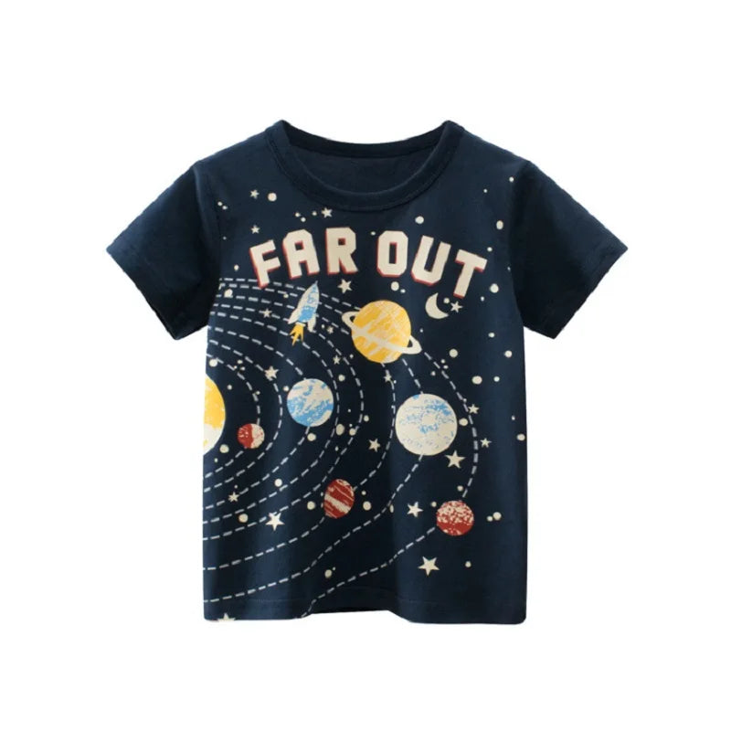 Michael Short Sleeve Kids Clothing Boy Cotton Tees