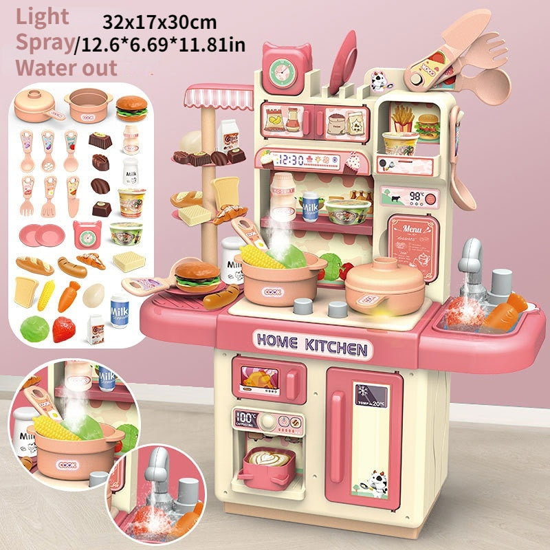 Large Children Simulation Kitchen Toy Lampligh Sound Effect - GuGuTon