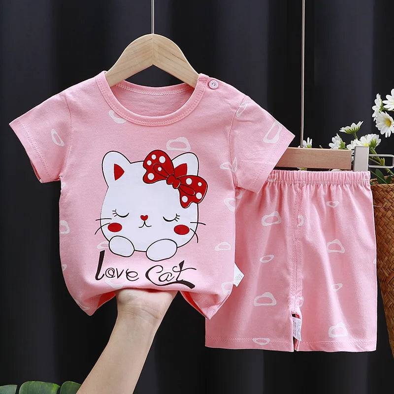 Gabriel T-shirt and Shorts Set Pure Cotton Tees