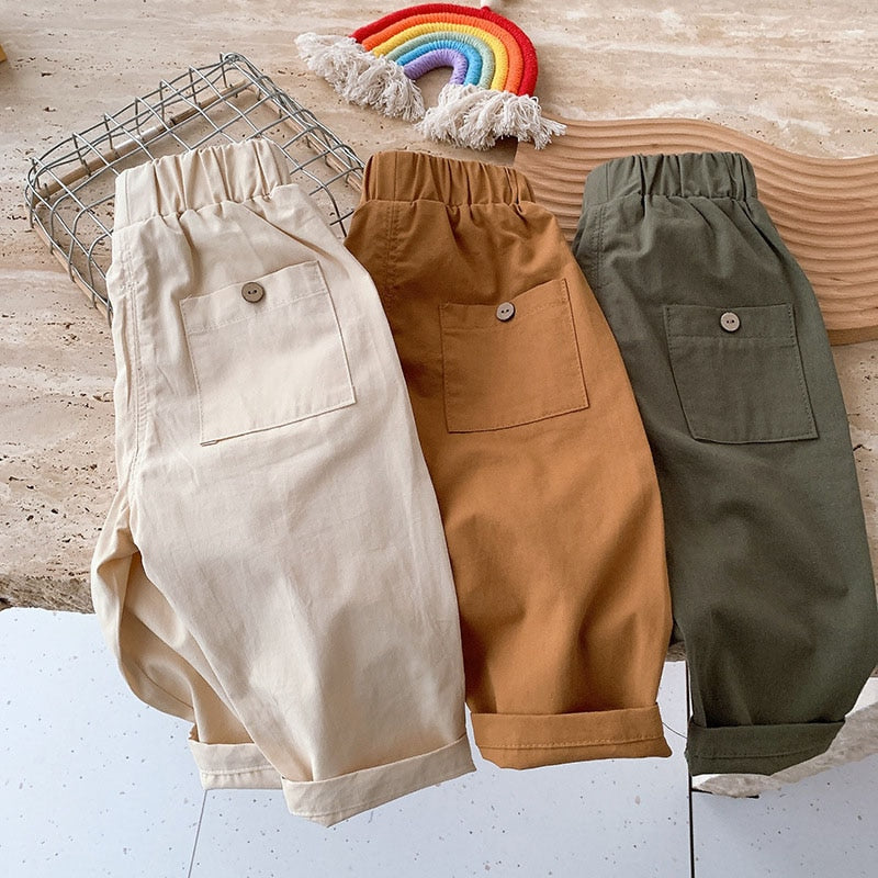 Melly Kids Pants Solid Boys Trousers Sot Casual Kids Clothes