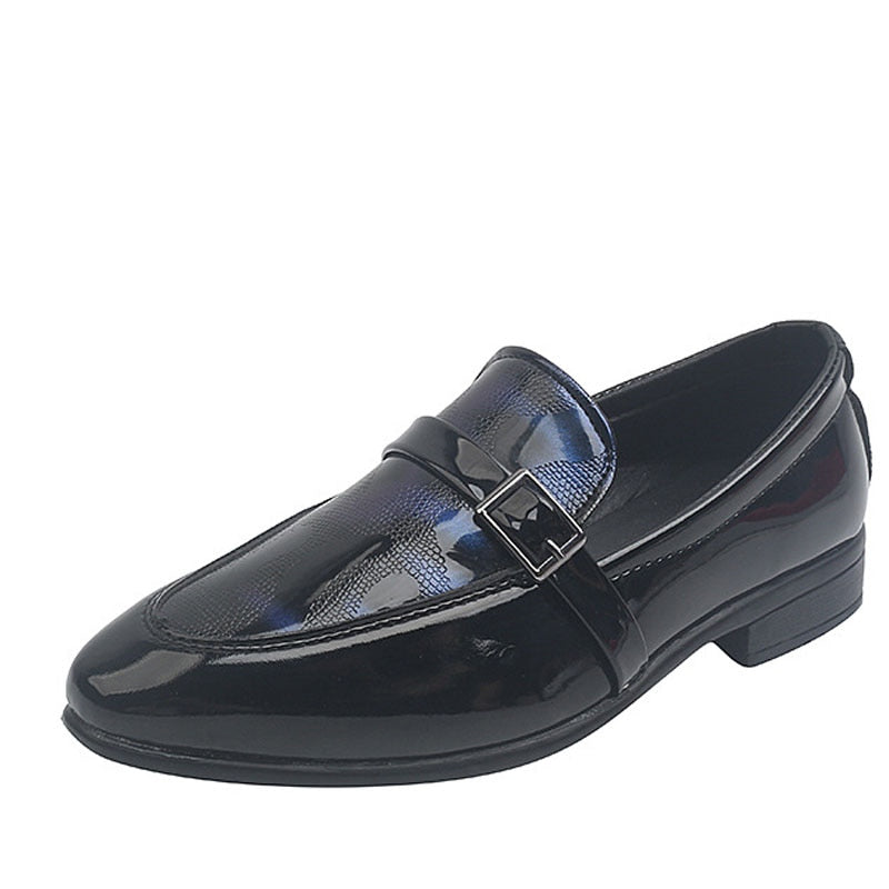 Kids Leather Boys Pointed Toe Student Performance Shoes - GuGuTon