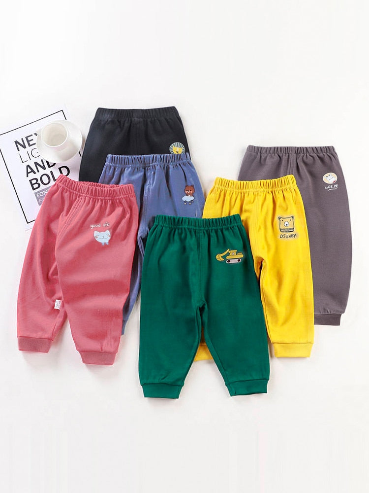 Casual Cotton Soft Color Loose Bloomer Comfortable Length Trousers