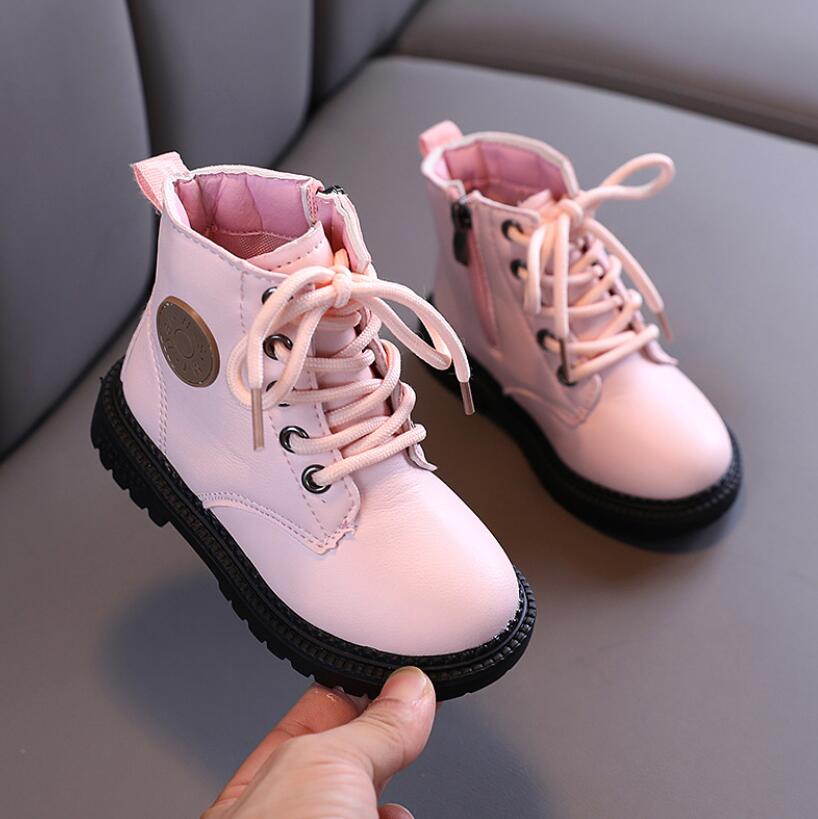 Winter Leather Children Fashion Toddler Warm Winter Boots Kids Shoes - GuGuTon